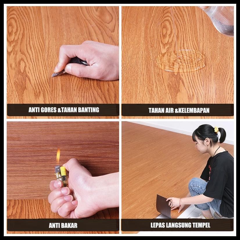 STIKER LANTAI VINYL STIKER LANTAI PEREKAT DIRI RENOVASI RUMAH SEWA PENEBALAN RUMAH TANGGA STIKER LAN
