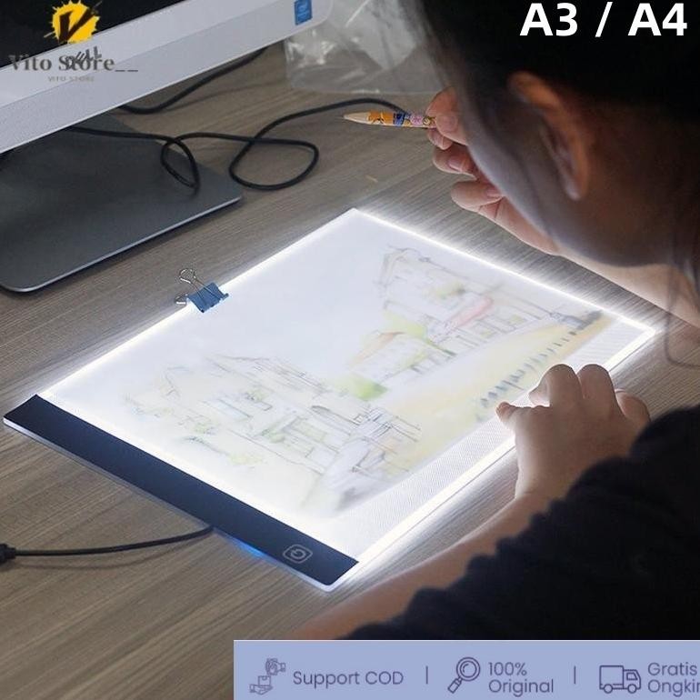 

TERMURAH CODA3/A4/A5 LED Drawing Tracing Board Stensil Board Papan Jiplak Gambar LED Anak & Dewasa Copy Board Papan LED Light Pad Ultra Slim Siap kirim