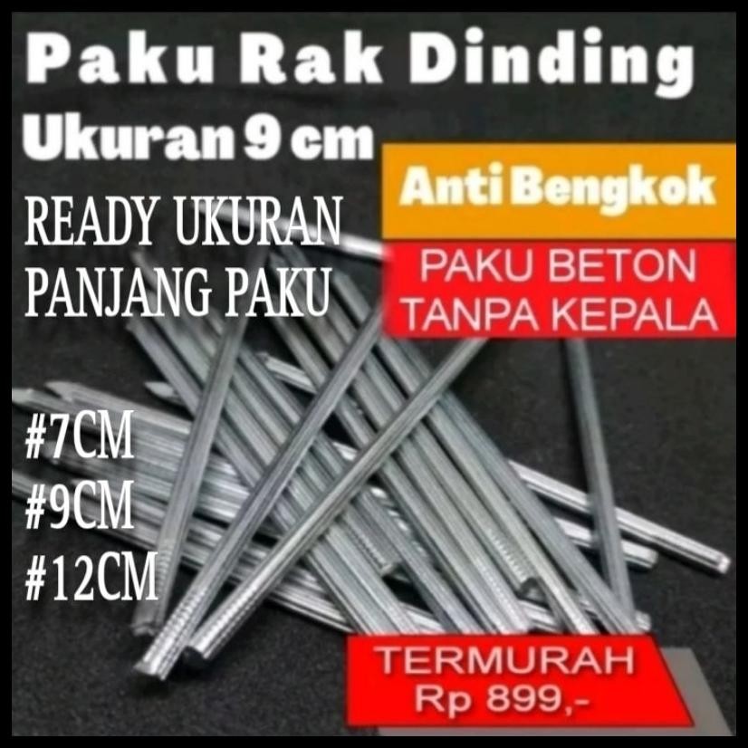 +FREE ONGKIR PAKU AMBALAN PANJANG 9CM,7CM&12CM TERSEDIA FISHER PAKU // PAKU RAK DINDING // PAKU BETO