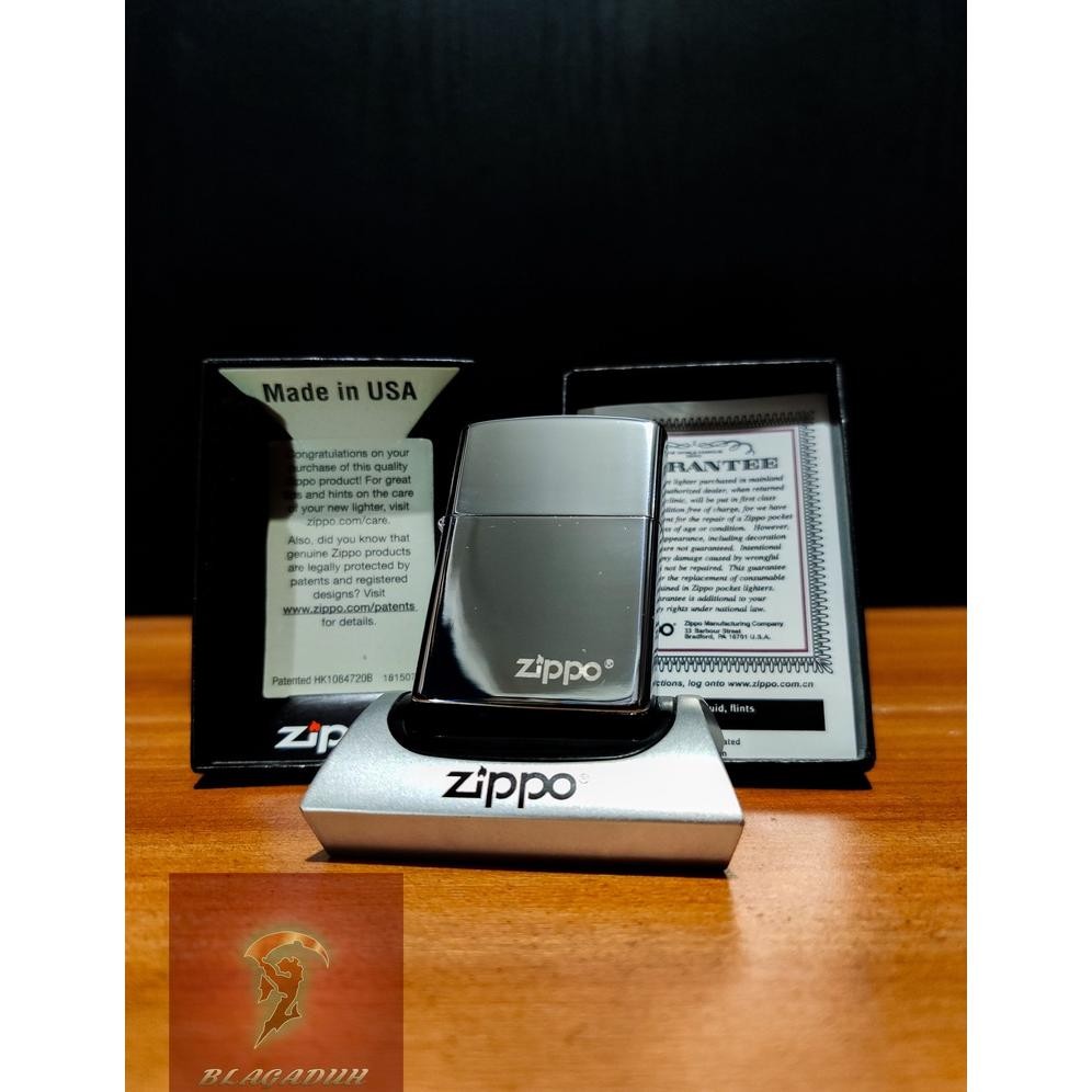 ZIPPO ORIGINAL SILVER CHROME TITLE ZIPPO 317Z I MADE IN USA