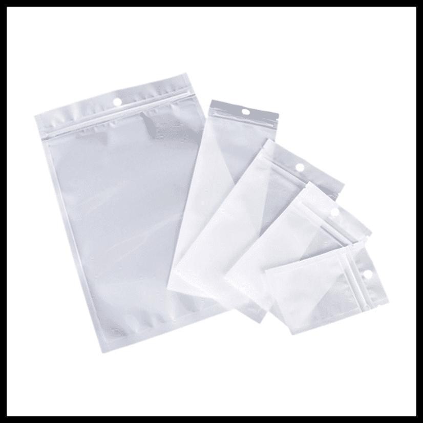 AKACC PLASTIK ZIPLOCK PUTIH SUSU ISI 100PCS / PLASTIK KLIP ZIPLOCK