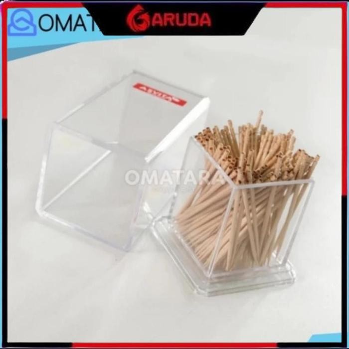 MURAH ASVITA TUSUK GIGI SEGI MODEL KOTAK BAHAN AKRILIK