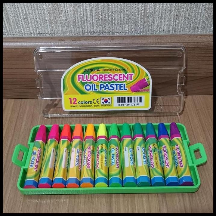

Oil Pastel / Crayon Donga 12 Warna Fluorescent / Korea
