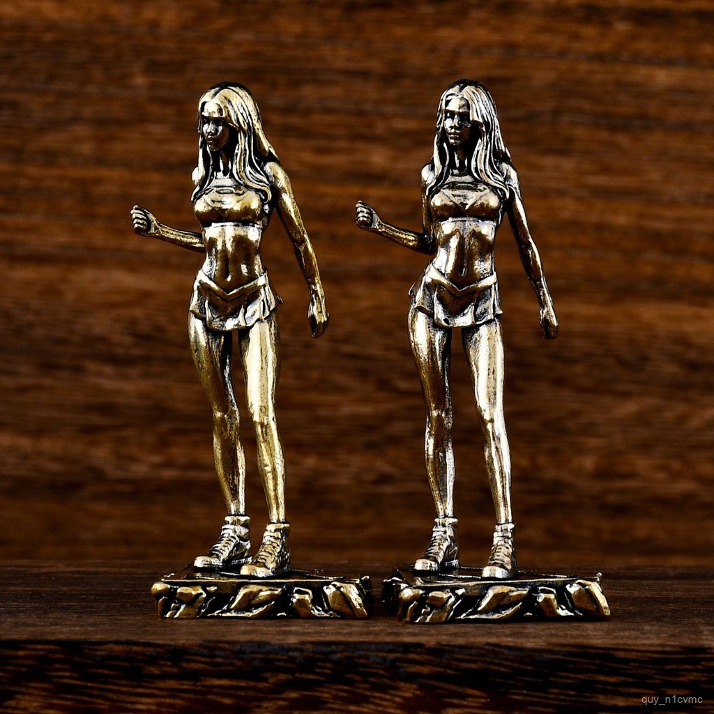 Patung Kecantikan Fashion Show Kuningan Model Pakaian Dalam Ornamen Meja Rumah Patung Kecantikan Kun