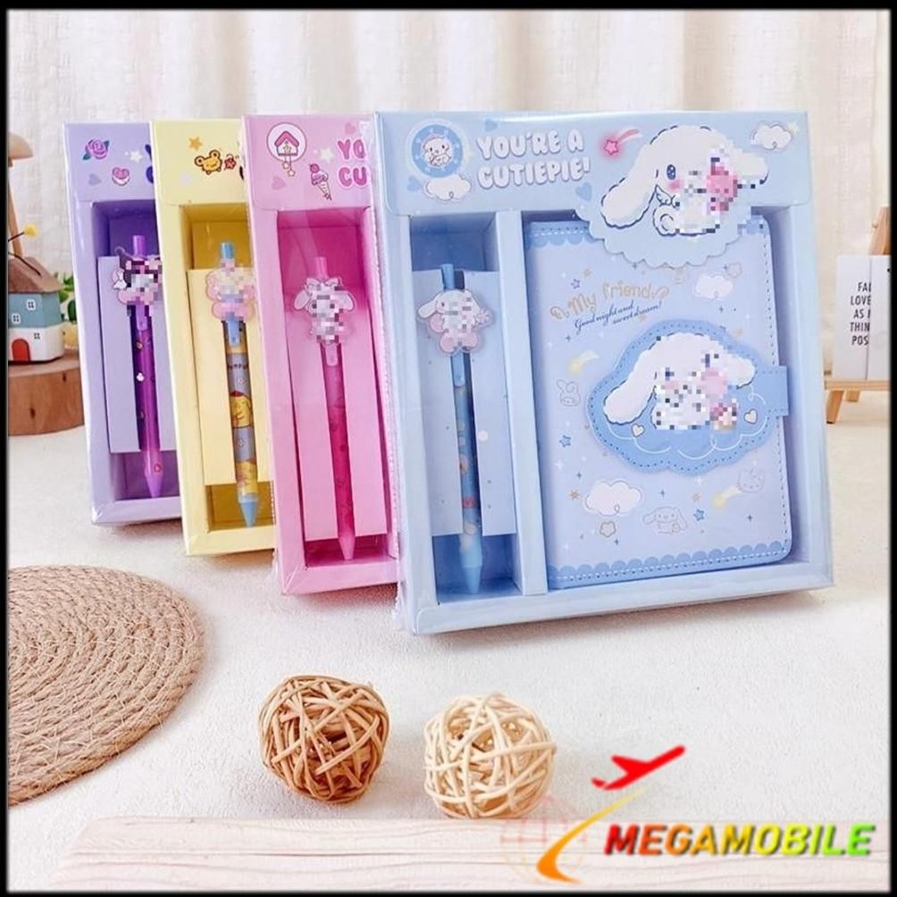 

MM Alat Tulis Anak Sekolah Pulpen Notebook Magnet Paket Alat Tulis 2 IN 1 Set Stationery 2IN1 Karakter Kartun