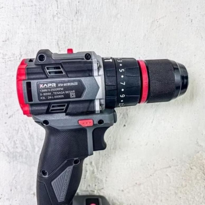 APR AP34+ Bor cordless APR JAPAN 34v type AP34+ GARANSI keyless auto lock impact drill ode