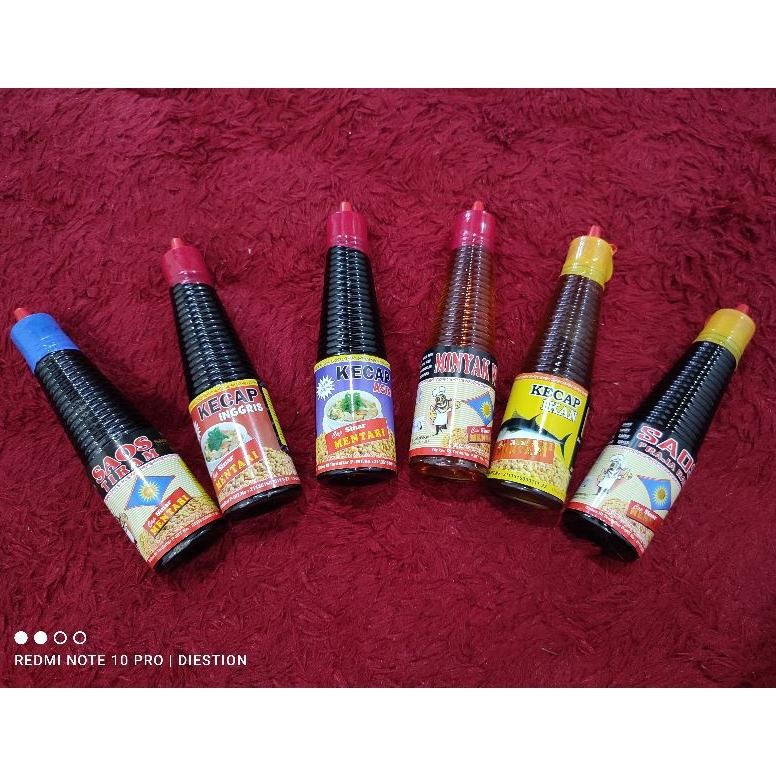 

Paket Hemat 1 Isi 6 [Minyak Wijen, Kecap Ikan, Saos Ingris, Kecap Asin, Saos Tiram, Saos Rajarasa]