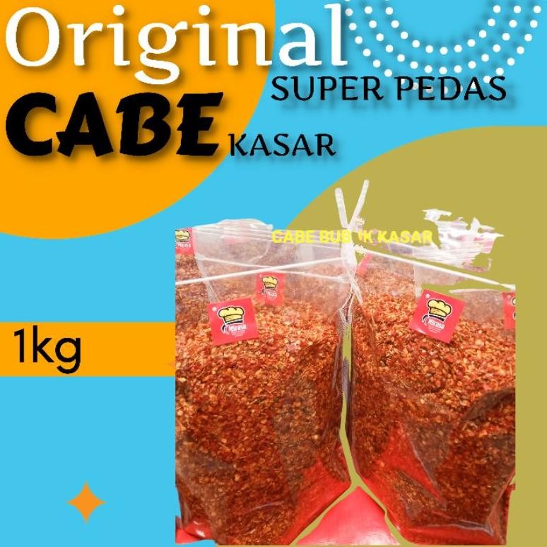 

Cabe Bubuk Kasar Super Pedas 1kg Murni