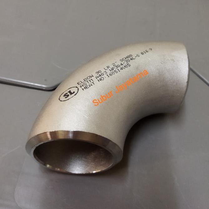 Elbow Knee Las Sch 80 Stainless 304 2 " Inchi Dn 50 Harga Khusus