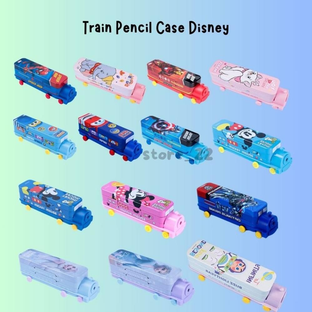 

Disney Licensed Train Pencil Case Double Dekker Kotak Pensil Kereta Api Karakter Cartoon Anak Motif Cewek Cowok