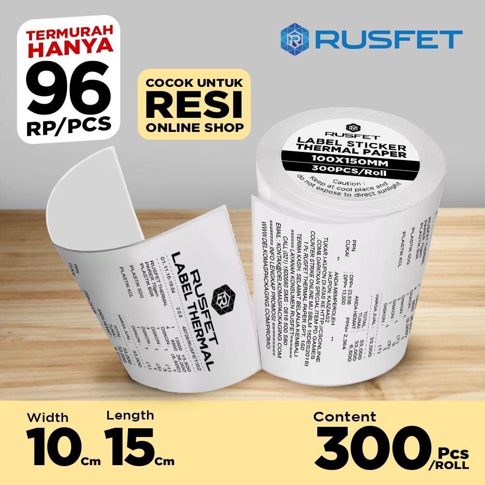 

Label Thermal Label Resi Kertas Label Barcode Thermal A6 Label Paper Thermal Struk Kasir Rusfet