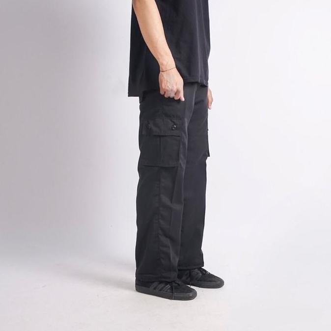New Model  Celana Cargo Loose Straight Baggy Fit Standar Panjang Pria Premium Work Pants Cargo Gombr