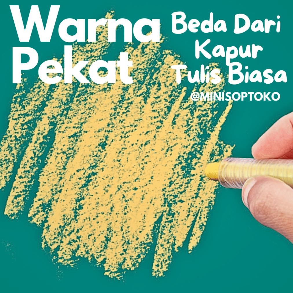 

Original Minisoptoko Kapur Tulis Blackboard Chalk Water Based Anti Bebas Debu Warna Warni Berwarna Cover Holder Kapur Tulis Premium