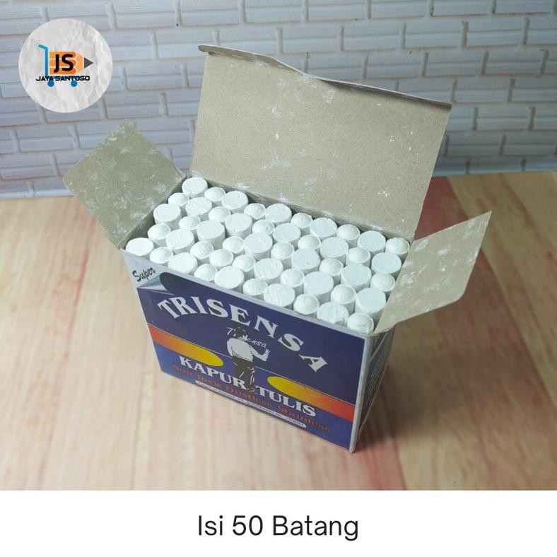 

Terlaris (50 Batang ) Kapur Tulis Warna Warni / Putih Trisensa Premium