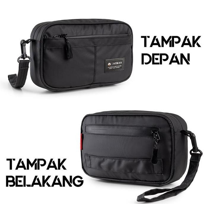 New Model  Hand Bag Waterproof Pria Tas Tangan Cowok Branded Hitam Tas Hp Gadget