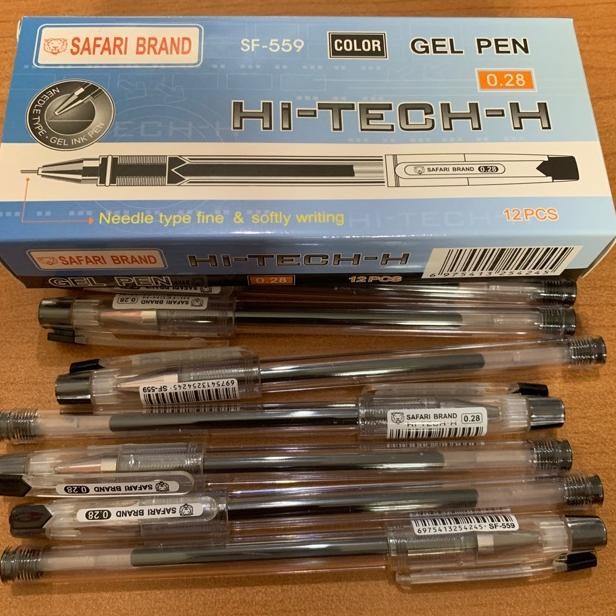

Premium Terbaik (12Pcs) Bulpen Hi Tech Safari / Hitec Safari 0.28
