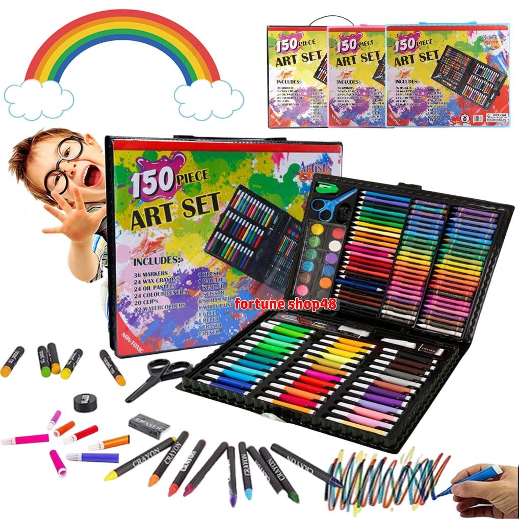 

Paling Laris Art Set Anak 150 Pcs Spidol Crayon Set Menggambar