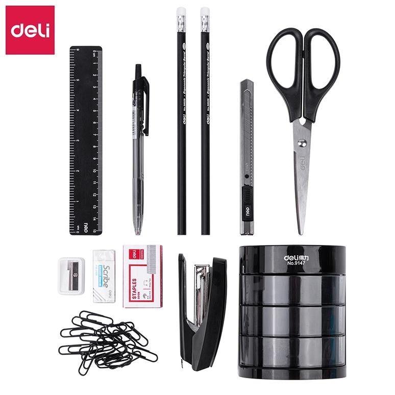 

READY STOK Deli Set Alat Tulis Kantor ATK / Stationary Set Paket Hemat Super Lengkap E38253 Siap kirim