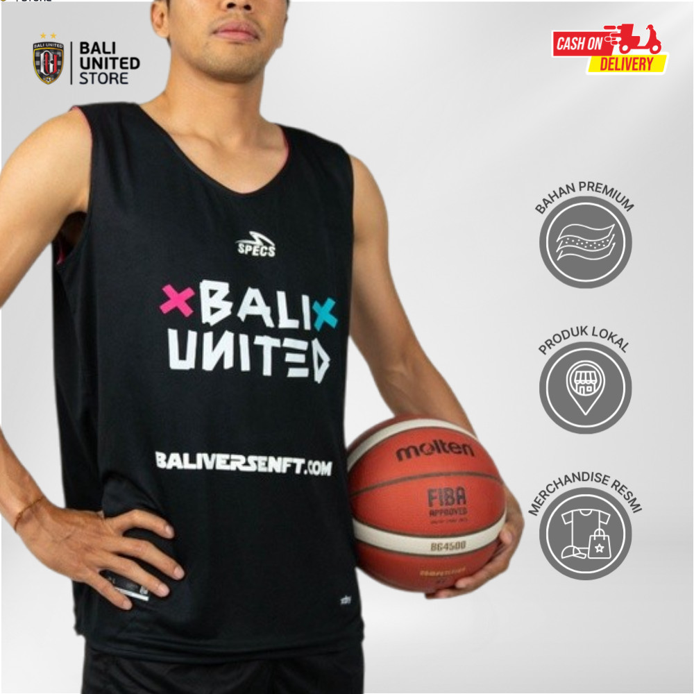 Bali United Basketball Alternative Training Jersey 2023 - Baju Atasan Olahraga Basket Official Merch