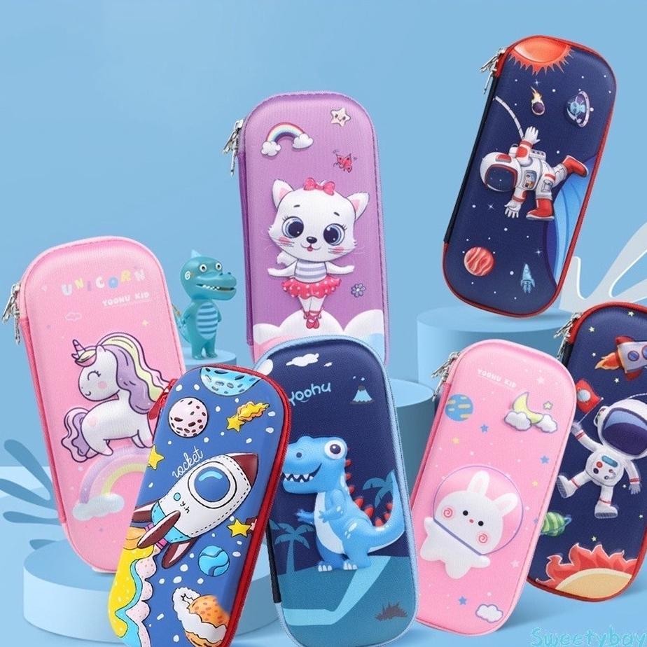 

Canggih Kotak Pensil 3D Timbul Tempat Pensil 3D Gambar Lucu Timbul Anti Air Waterproof Unicorn Elsa Frozen Dino