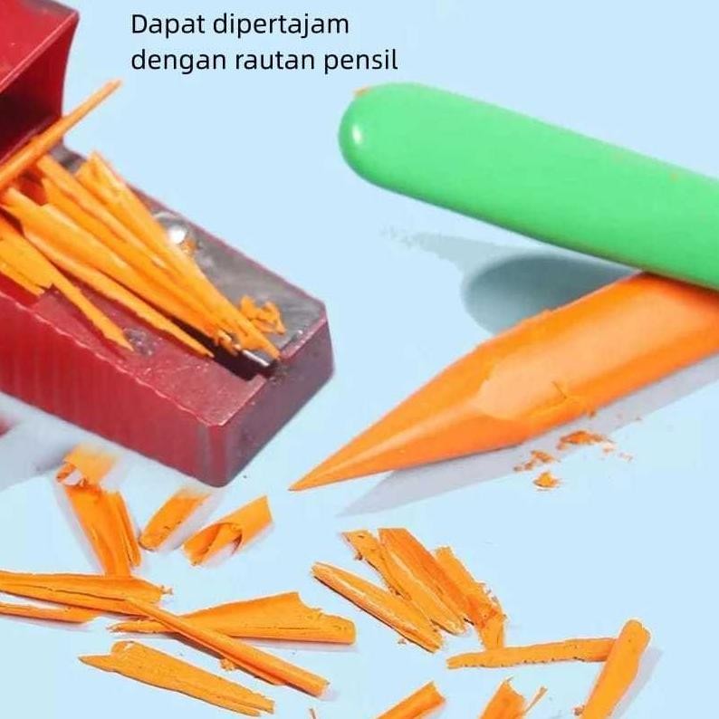

Luar Biasa Crayon Set Viral Anak Anti Air | Anti Patah Isi 12-36 Pcs
