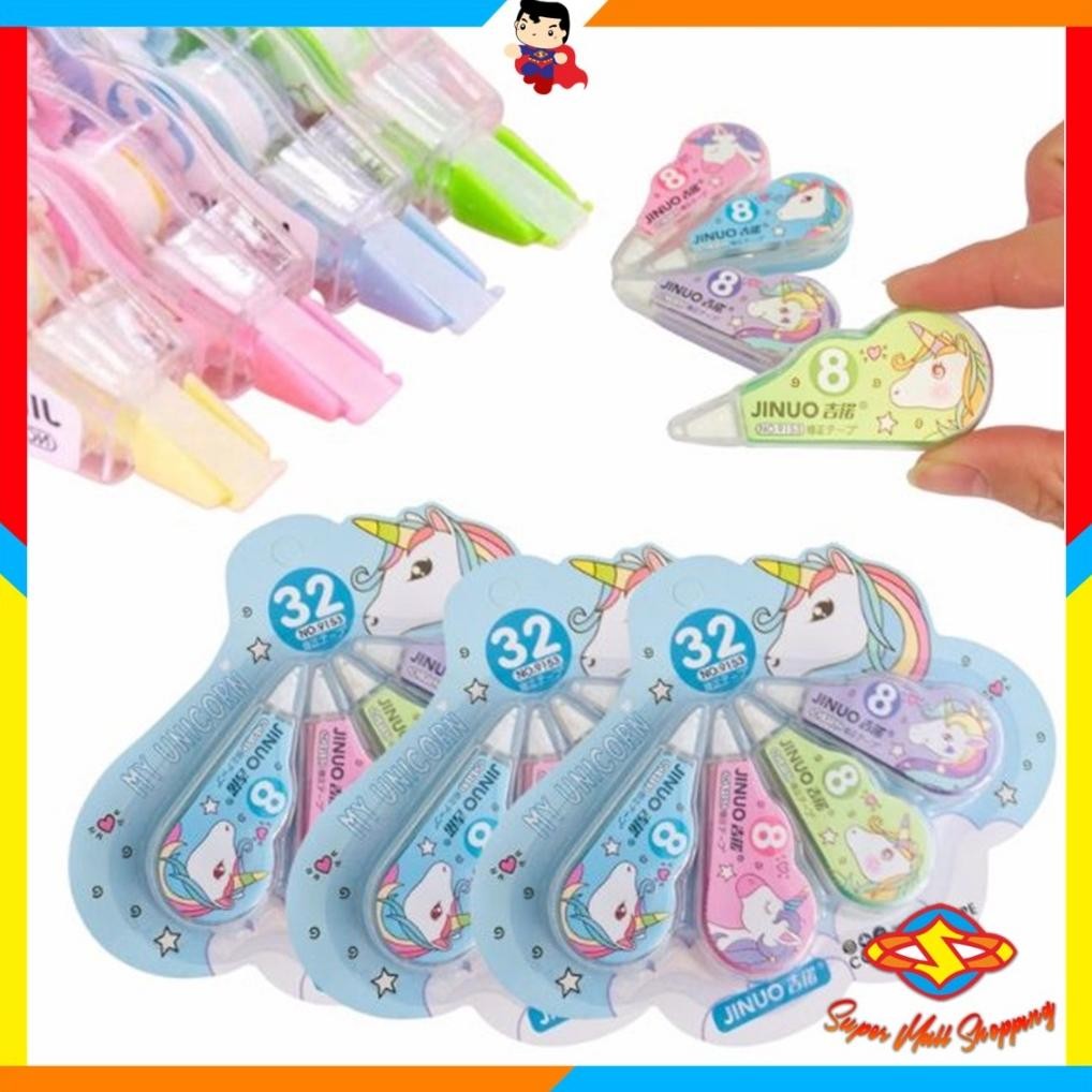 

Buktikan Sms Correction Tape Karakter 4 In 1 Penghapus Pulpen Roll Isi 4Pcs Karakter Lucu Unicorn Penghapus Pena Tip-Ex Kertas Mini 4In1 Tip Ex Set 4 Pcs