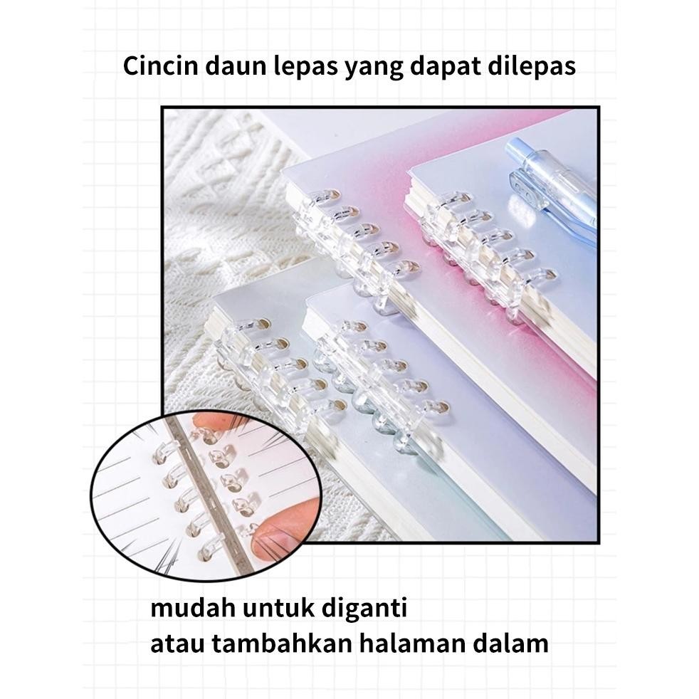 

Diskon Notebook Buku A5 B5 Buku Tulis Sekolah Lucu Binder 360 Derajat Notebook Aesthetic Korea Lose Leaf Binder Kuliah Buku Catatan