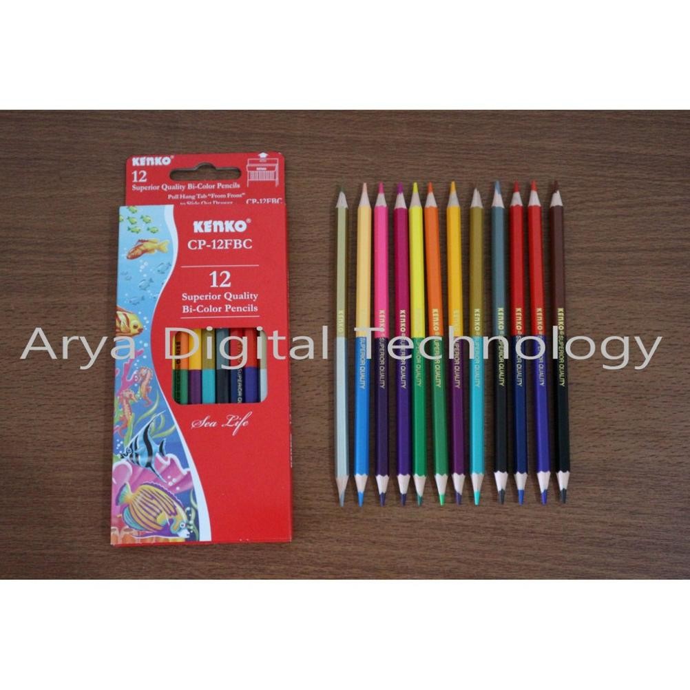 

Terlaris Pensil Warna Kenko 24 Warna Cp-12 Fbc 12 Bicolor Pencil Murah Bagus