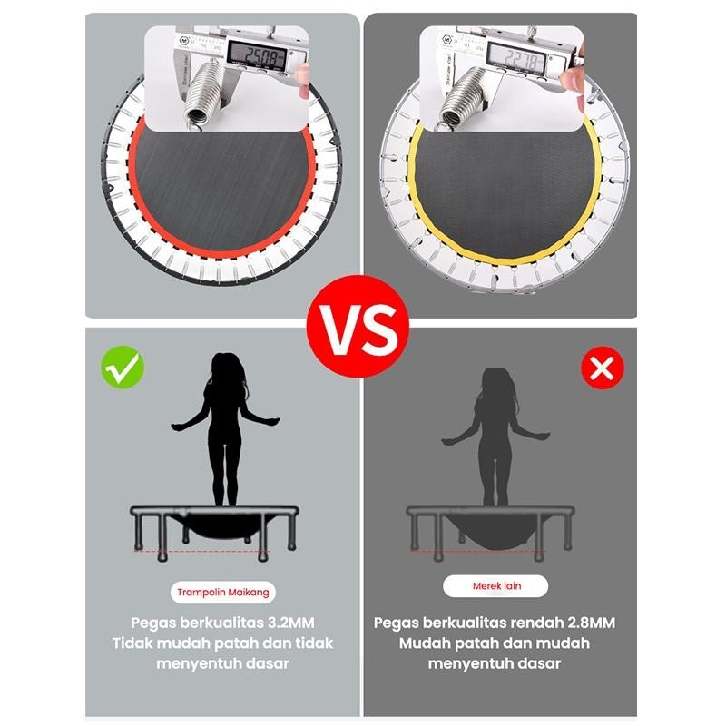 CodTrampoline Dewasa Alat Olahraga Fitness Lompat/Trampoline / Trampolin Dewasa/Alat Olahraga Lompat