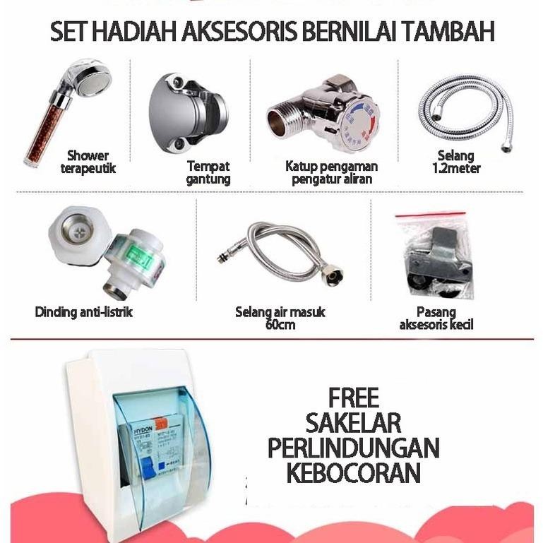 Instan Water Heater / Water Heater Suhu Konstan / Pemanas Air Listrik Tanpa Tangki Shower Air Panas 