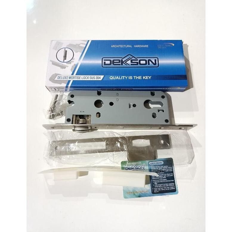Dalaman kunci pelor dekson MTS 8485 RL SSS sus 304  Mortice lock roller dekson sus 304  Lock case bo