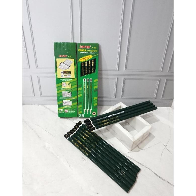 

Terbaru (12Pc) Pensil Joyko 2B / Pensil 2B/2B Pencil