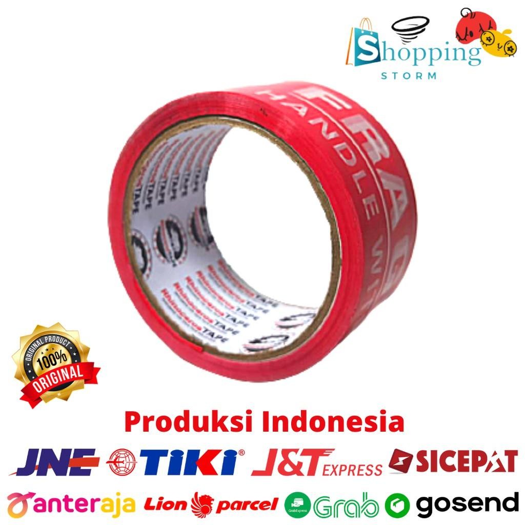 

Lakban Fragile Rhinoceros Tape Selotip Isolasi Fragile 48Mmx50Yard