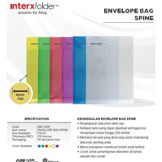 

DISKON Map Plastik Tali InterX Folio isi 12pcs