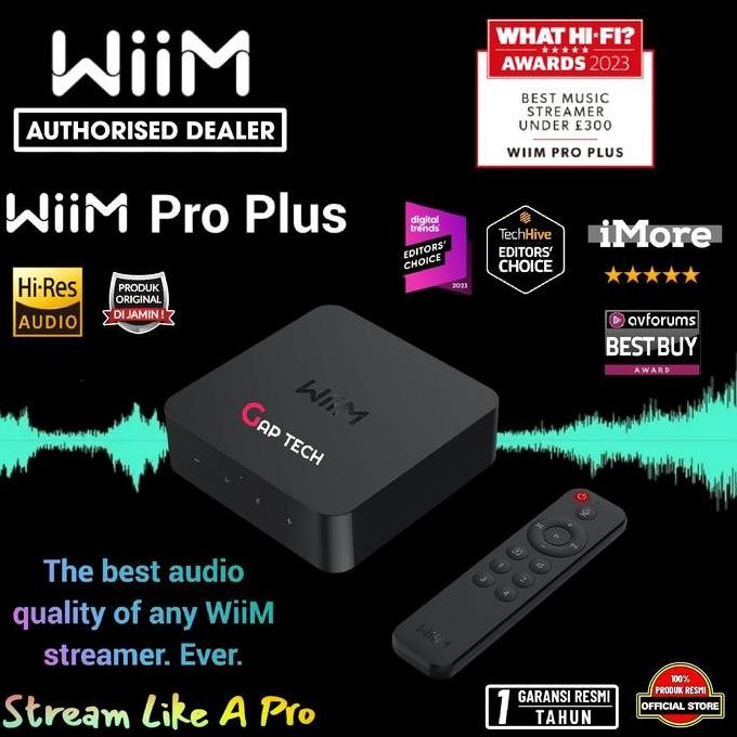 Stock In Wiim Pro Plus / Pro + Hi-Res Music Streamer With Premium Akm Dac