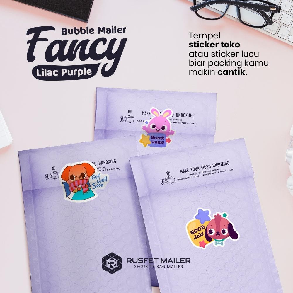 

Amplop Bubble Murah Bubble Mailer Polybubble Packing Light Purple 15X13 Cm