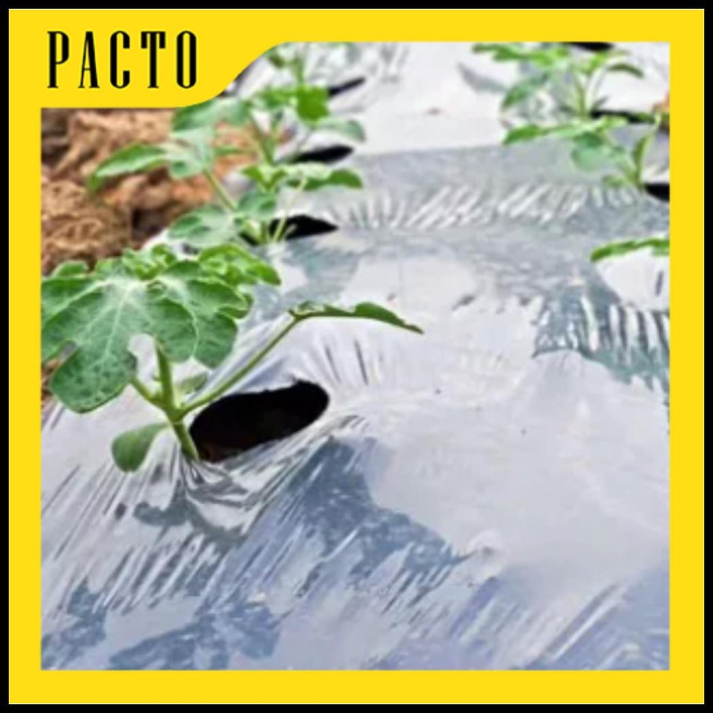 PLASTIK MULSA HITAM PERAK MULSA PERKEBUNAN MULSA ECER MULSA 1 METER