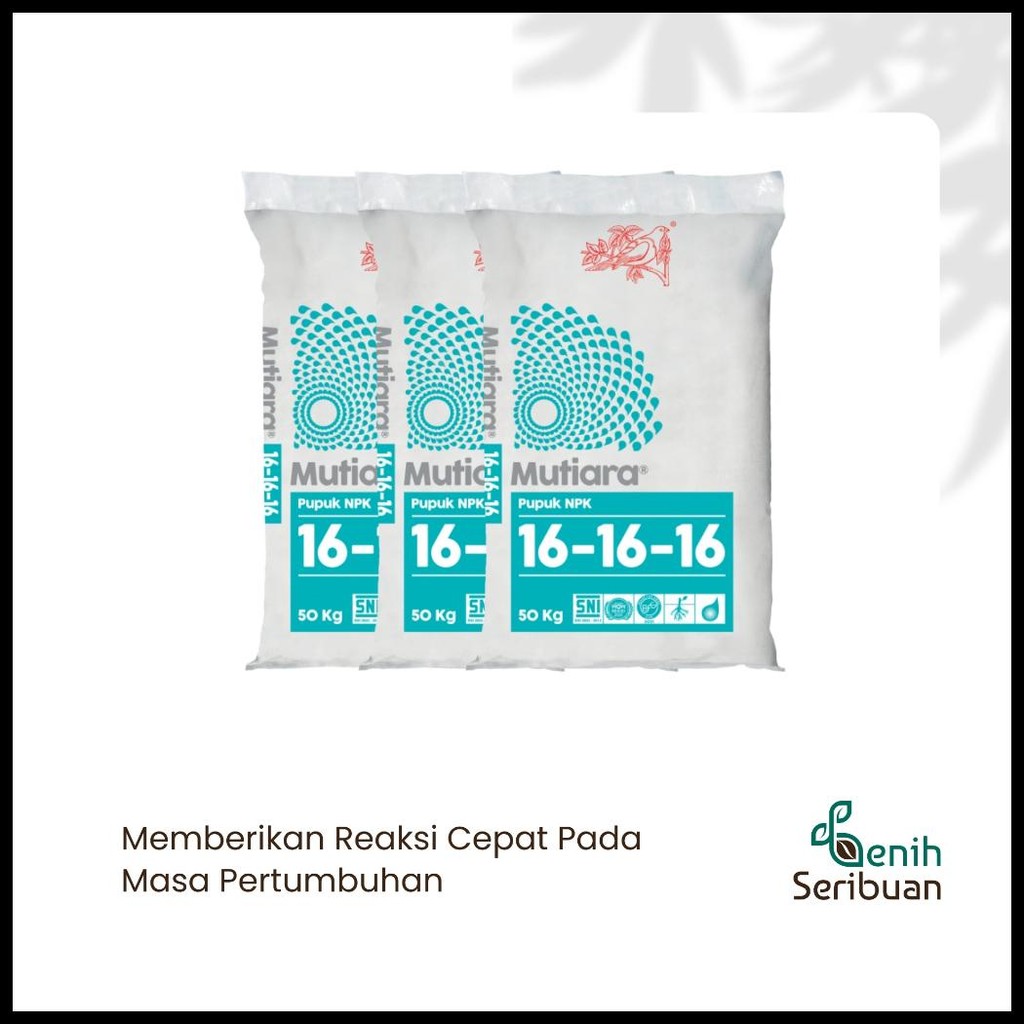 BENIH SERIBUAN - PUPUK NPK MUTIARA 161616 30GR CAP TAWON