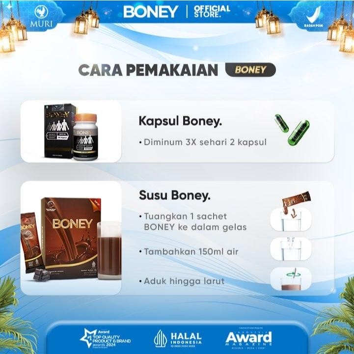 

Susu Boney (1 Susu) / Suplemen Untuk Meraih Tinggi Badan Maksimal/ Peninggi Badan Terpercaya