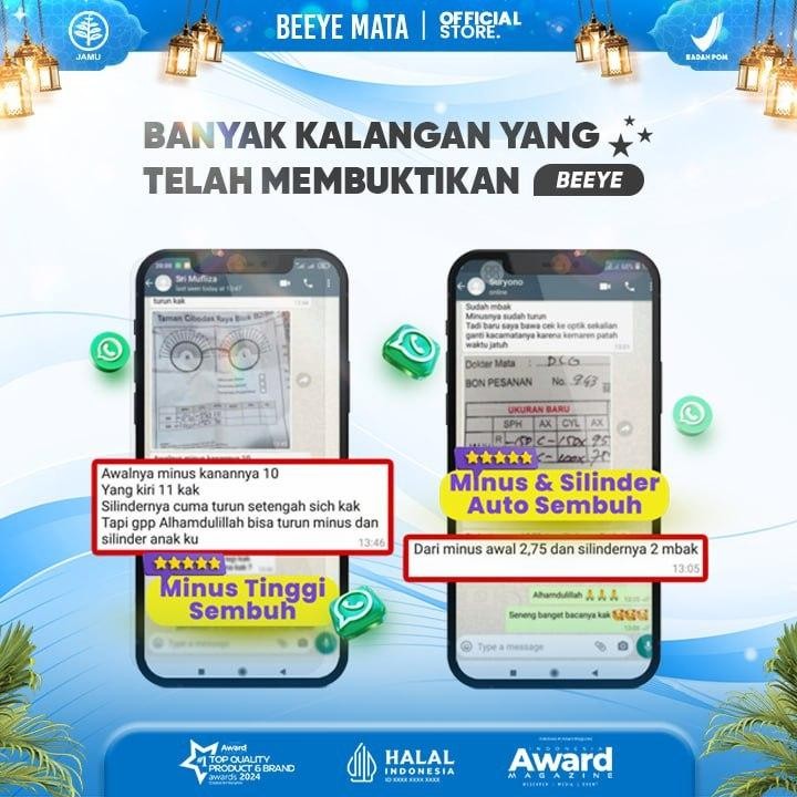 Madu Beeye & Kapsul Beeye (1 Madu + 1 Beeye Kapsul) - Beeye Asli Suplemen Mata Minus Plus Katarak