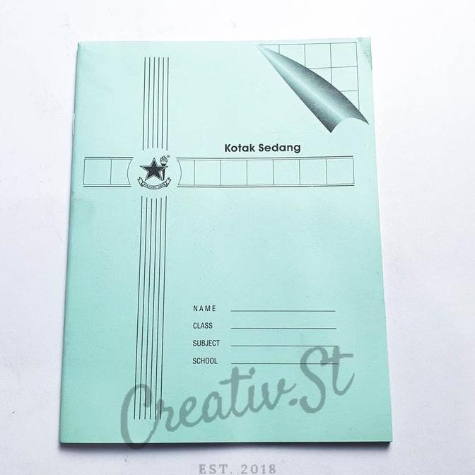 

Big Sale !!! Bintang Obor Buku Kotak Sedang Isi 38 Lembar Buku Mandarin 1.5 Cm