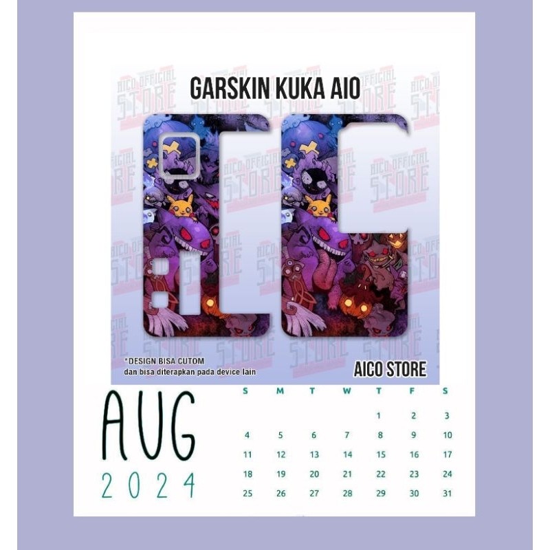 

Terlaris Inner Kalender Kuka Stiker Garskin Premium Not Casing Bisa Custom *Promo*
