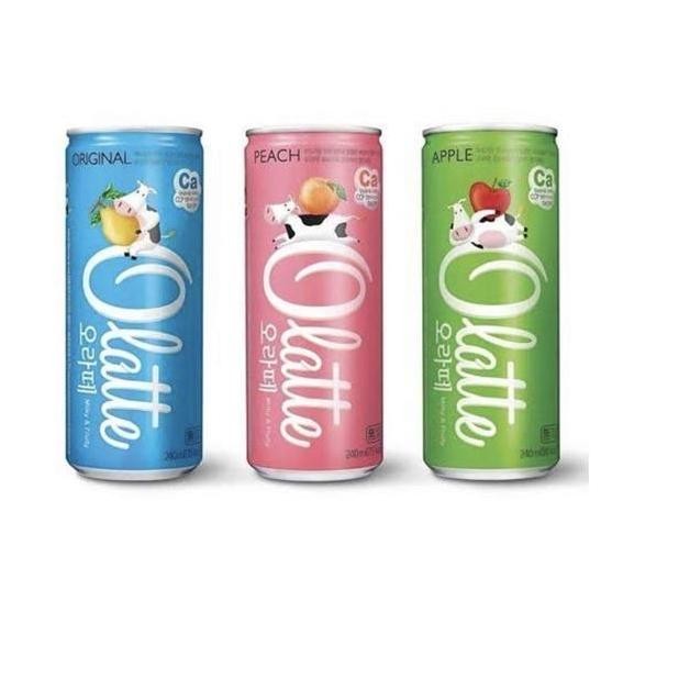 

~~~~~] Olatte Milk Drink Minuman Korea Rasa Buah Kemasan Kaleng 240ML