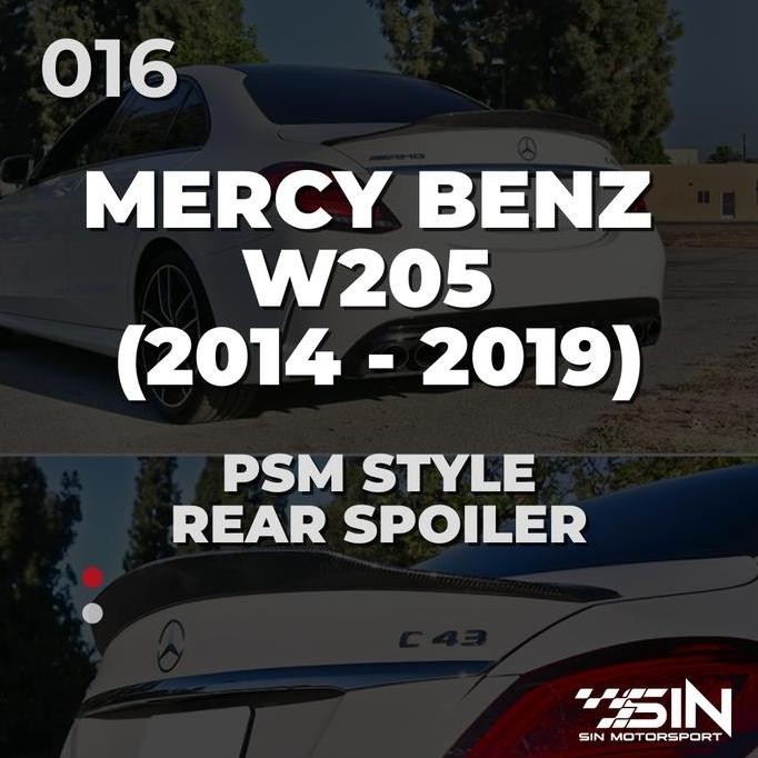 Grosir Spoiler Mercedes Benz W205 / Ducktail Mercy W205 Carbon Psm Style