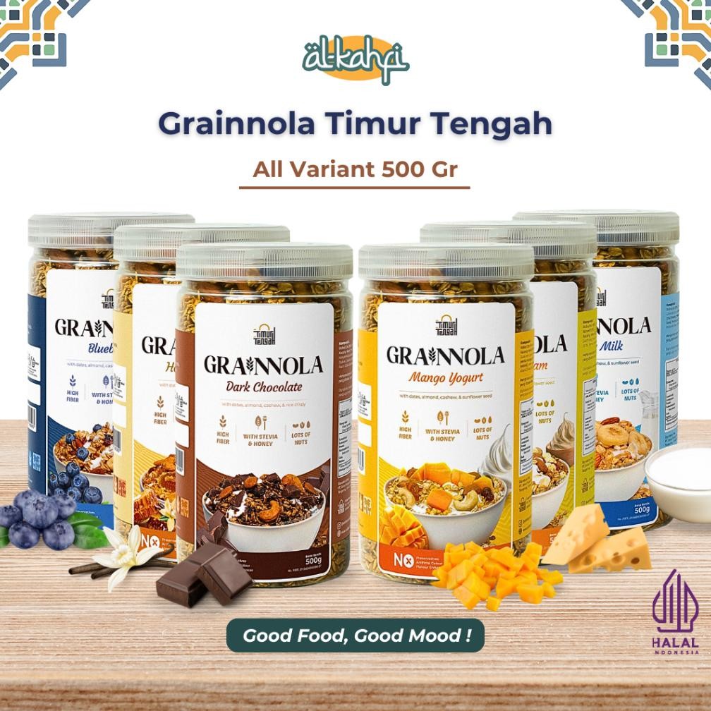 

TERMURAH Granola Timur Tengah 500gr | Grainnola Sereal Diet Sarapan Sehat Siap kirim
