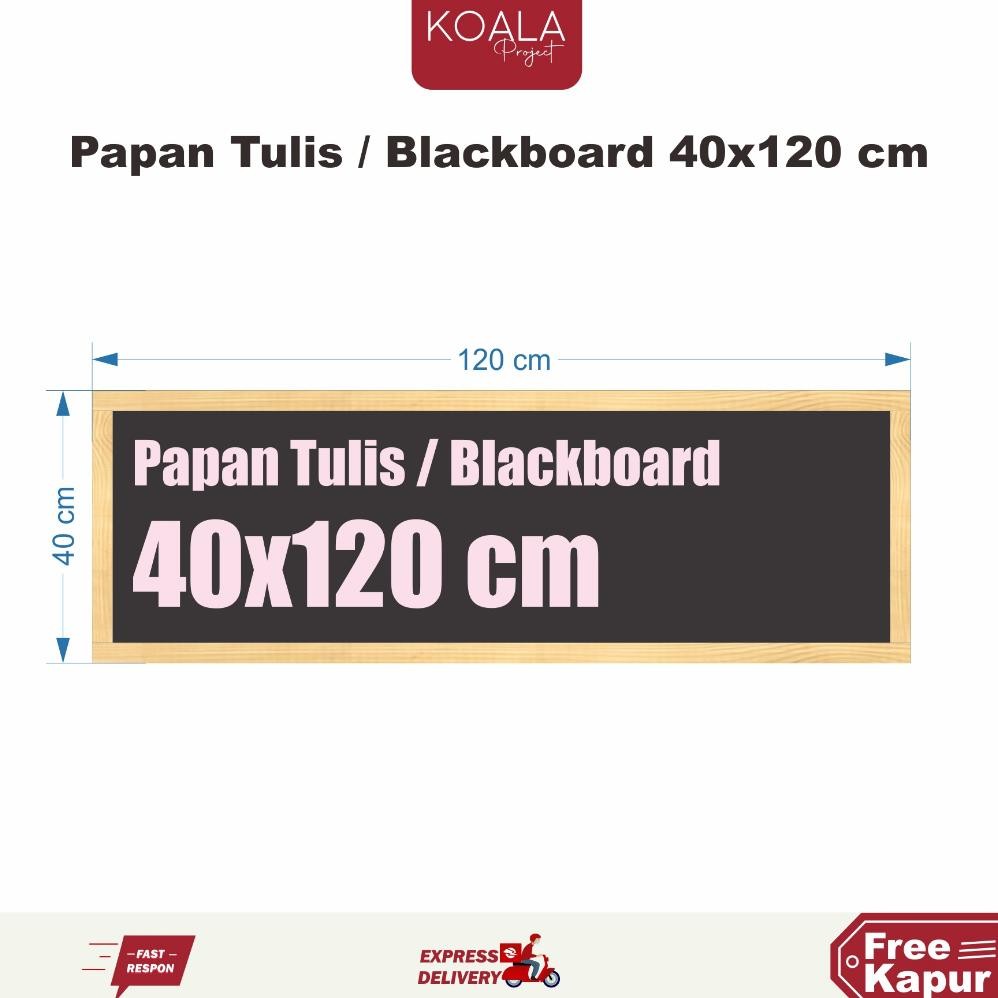 

Papan Tulis Kapur Blackboard 40X120 Cm - Koala Project