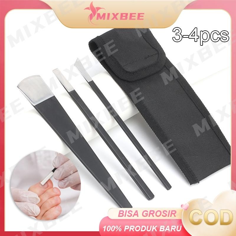 3/4Pcs/Set Pisau Kuku Cantengan / Manicure Pedicure Tools / Gunting Kutikula Stainless Pisau Merawat