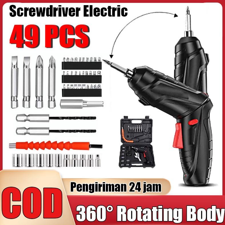 ScrewdriverBor min listrikObeng ElektrikBor BateraiBor Cordless  Bor Listrik Set  Bor Tangan Listrik