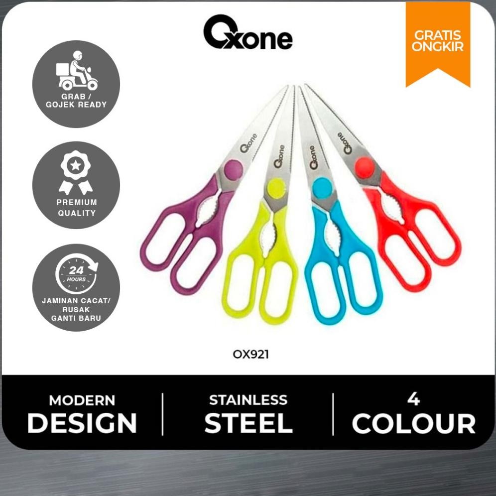 

NEW!!! Oxone OX921 Gunting Stainless Steel Colorfull Gunting Tajam
