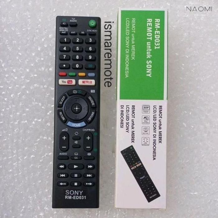 BARU REMOTE REMOT TV SONY SMART TV 3D LED LCD YOUTUBE NETFLIX RMT TX 300P,RMT TX202P,RM TX300U,RMT T
